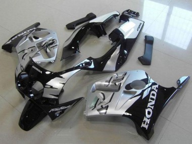 Best 1988-1989 Honda CBR250RR MC19 Motorcycle Fairings - Silver Glossy Black UK