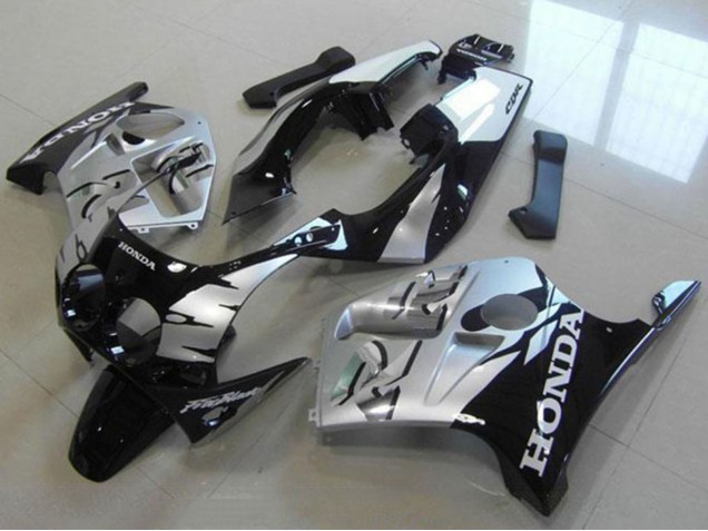 1988-1989 Honda CBR250RR MC19 Motorcycle Fairings - Silver Glossy Black UK