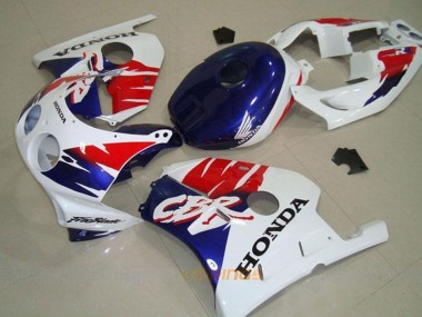 Best 1990-1998 Honda CBR250RR MC22 Motorcycle Fairing - White Red Blue UK