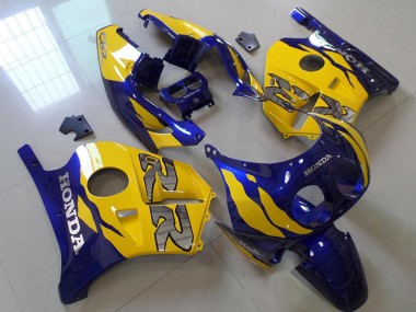 Best 1990-1998 Honda CBR250RR MC22 Motorcycle Fairing - Yellow Blue UK