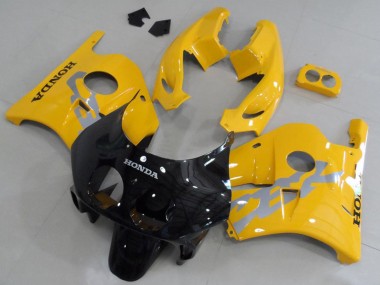 Best 1990-1998 Honda CBR250RR MC22 Motorcycle Fairing Kits - Yellow Glossy Black UK