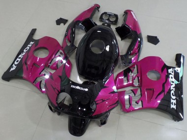 Best 1990-1998 Honda CBR250RR MC22 Motorcycle Fairing Kits - Pink Glossy Black UK