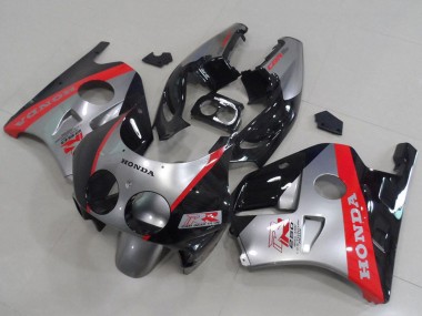 Best 1990-1998 Honda CBR250RR MC22 Motorcycle Fairings - Silver Red Glossy Black UK