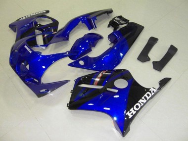 Best 1990-1998 Honda CBR250RR MC22 Motorcycle Fairings - Blue Glossy Black White Decal UK