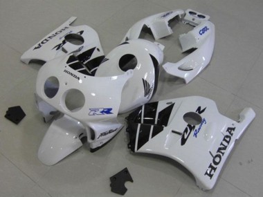 Best 1990-1998 Honda CBR250RR MC22 Motorcycle Fairings - White Glossy Black UK