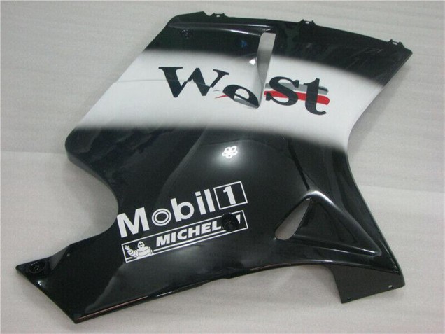 1996-2007 Honda CBR1100XX Blackbird Motorcycle Fairings - Glossy Black White West UK