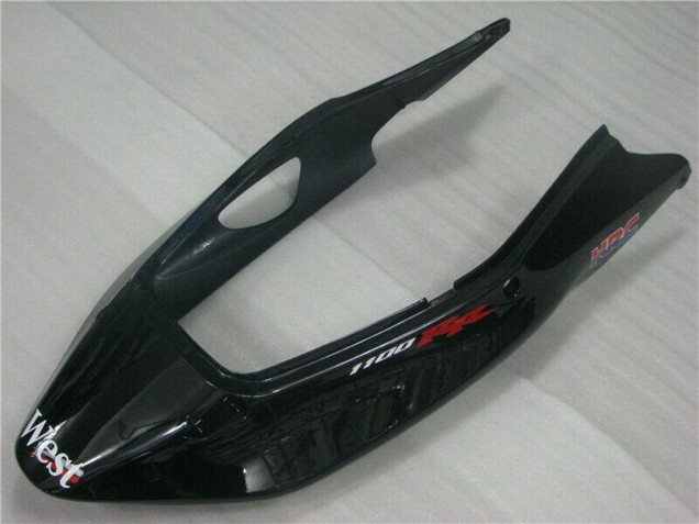 1996-2007 Honda CBR1100XX Blackbird Motorcycle Fairings - Glossy Black White West UK