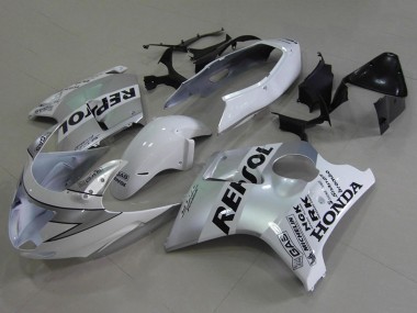 Best 1996-2007 Honda CBR1100XX Blackbird Motorcycle Fairings - White Black Repsol UK