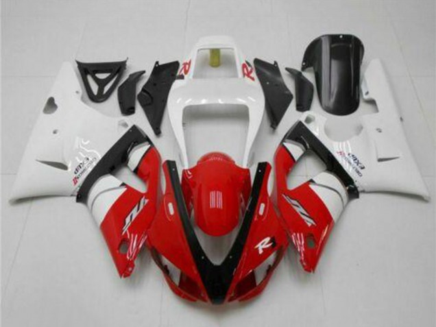 1998-1999 Yamaha YZF R1 Motorcycle Fairings - White Red Black UK
