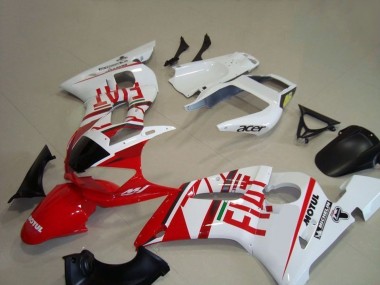 Best 1998-2002 Yamaha YZF R6 Motorcycle Fairings - White Red Fiat Motul Michelin UK