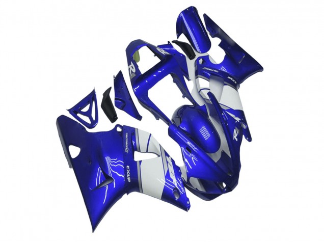 2000-2001 Yamaha YZF R1 Motorcycle Fairing - Blue White UK
