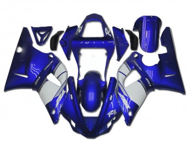 Best 2000-2001 Yamaha YZF R1 Motorcycle Fairing - Blue White UK