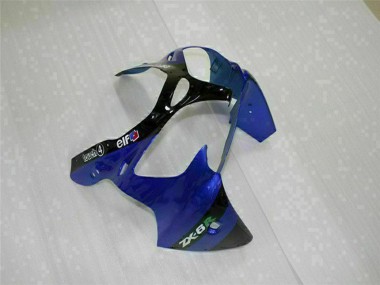 Best 2000-2002 Kawasaki ZX6R Motorcycle Fairings - Blue Glossy Black Elf Bridgestone UK
