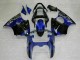 2000-2002 Kawasaki ZX6R Motorcycle Fairings - Blue Glossy Black Elf Bridgestone UK
