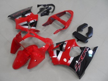 Best 2000-2002 Kawasaki ZX6R Motorcycle Fairings - Red Silver Glossy Black OEM Style UK