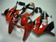 2000-2002 Kawasaki ZX6R Motorcycle Fairings - White Red Glossy Black UK