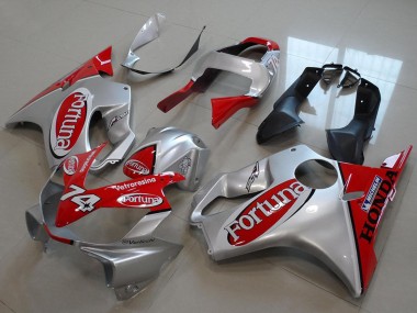 Best 2001-2003 Honda CBR600 F4i Motorcycle Fairings - Silver Red Fortuna UK
