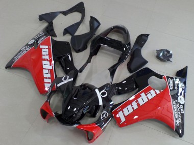 Best 2001-2003 Honda CBR600 F4i Motorcycle Fairings - Glossy Black Red White Jordan UK
