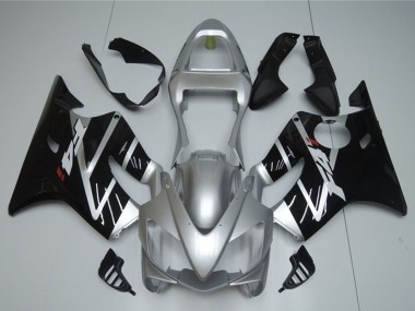 Best 2001-2003 Honda CBR600 F4i Motorcycle Fairing - Silver Glossy Black UK