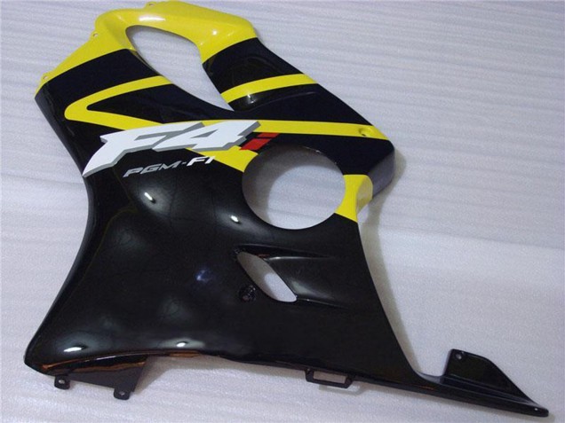2001-2003 Honda CBR600 F4i Motorcycle Fairing - Yellow Glossy Black UK
