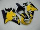 2001-2003 Suzuki GSXR 600/750 Motorcycle Fairings - Yellow Dark Blue Glossy Black UK