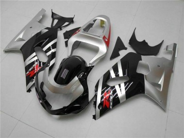 Best 2001-2003 Suzuki GSXR 600/750 Motorcycle Fairings - Silver Glossy Black Red UK