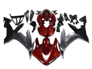 Best 2002-2003 Yamaha YZF R1 Motorcycle Fairings - Red Silver Black UK