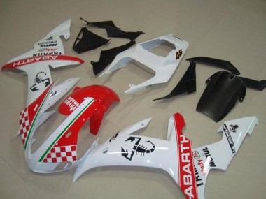 Best 2002-2003 Yamaha YZF R1 Motorcycle Fairings - White Red Green Abarth Motul Michelin UK