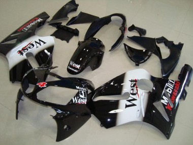 Best 2002-2006 Kawasaki ZX12R Motorcycle Fairings - Glossy Black White West Red UK