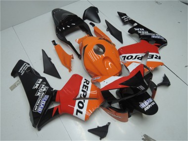Best 2003-2004 Honda CBR600RR Motorcycle Fairing Kits - Orange White Red Glossy Black Repsol UK