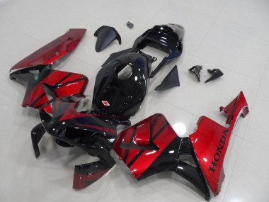 Best 2003-2004 Honda CBR600RR Motorcycle Fairing - Red Glossy Black Stripe UK
