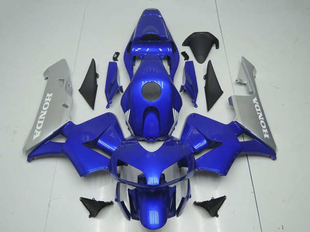 2003-2004 Honda CBR600RR Motorcycle Fairing - Silver Blue UK