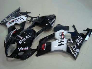Best 2003-2004 Suzuki GSXR 1000 Motorcycle Fairings - Glossy Black White West Red UK