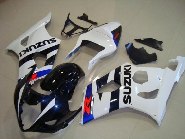 Best 2003-2004 Suzuki GSXR 1000 Motorcycle Fairings - White Blue Dark Blue Red UK