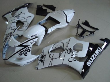 Best 2003-2004 Suzuki GSXR 1000 Motorcycle Fairings - White Black Corona UK