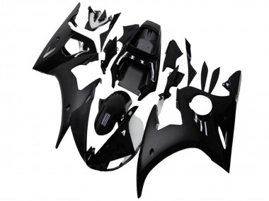 Best 2003-2004 Yamaha YZF R6 Motorcycle Fairings - Glossy Black Matte Black UK