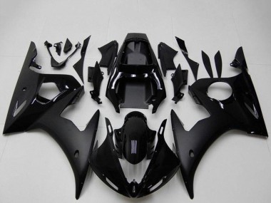 Best 2003-2004 Yamaha YZF R6 Motorcycle Fairings - Glossy Black Matte Black UK