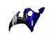 2003-2004 Yamaha YZF R6 Motorcycle Fairings - Blue White Glossy Black UK