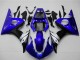 2003-2004 Yamaha YZF R6 Motorcycle Fairings - Blue White Glossy Black UK