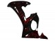 2003-2004 Yamaha YZF R6 Motorcycle Fairing - Glossy Black Red Flame UK