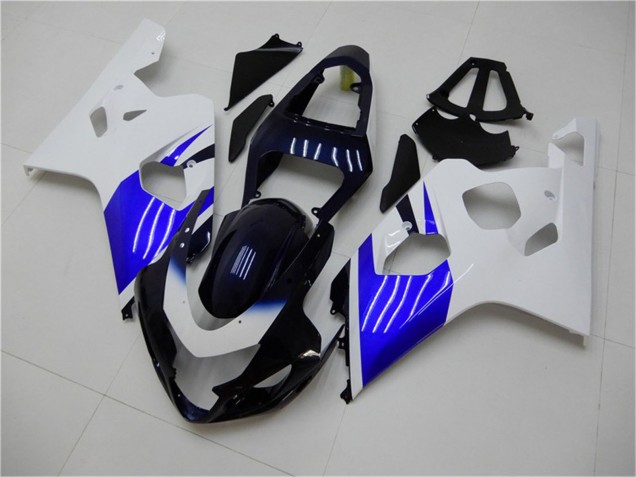 2004-2005 Suzuki GSXR 600/750 Bike Fairings - White Blue Black UK