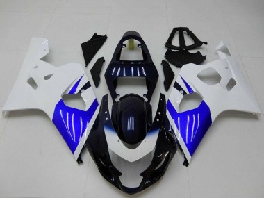 Best 2004-2005 Suzuki GSXR 600/750 Bike Fairings - White Blue Black UK