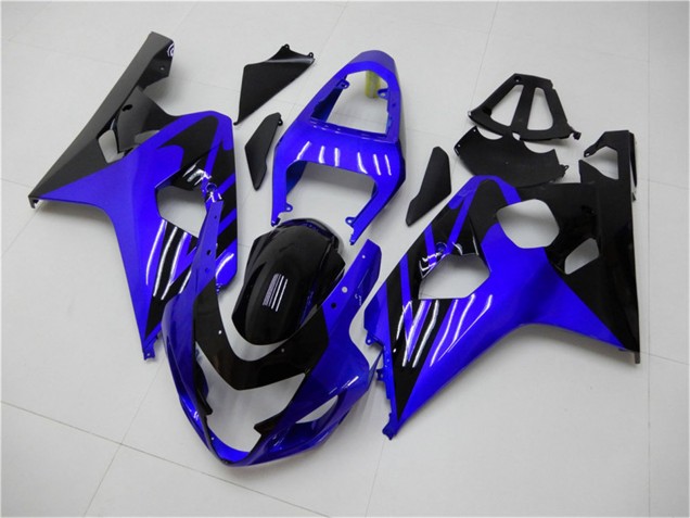 2004-2005 Suzuki GSXR 600/750 Motorcycle Fairings - Blue Glossy Black UK