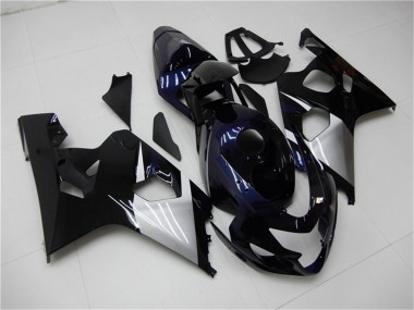 Best 2004-2005 Suzuki GSXR 600/750 Motorcycle Fairings - Glossy Black Silver Blue UK