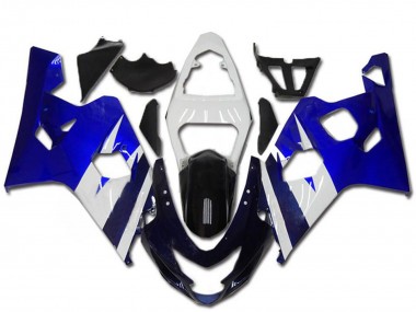 Best 2004-2005 Suzuki GSXR 600/750 Motorcycle Fairing Kits - White Blue Black UK