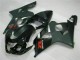 2004-2005 Suzuki GSXR 600/750 Motorcycle Fairings - Glossy Black Matte Black Red Decal UK