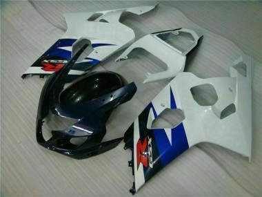 Best 2004-2005 Suzuki GSXR 600/750 Motorcycle Fairings - White Blue Glossy Black Red UK