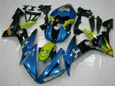 Best 2004-2006 Yamaha YZF R1 Motorcycle Fairings - Blue Yellow Shark UK