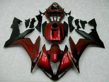 Best 2004-2006 Yamaha YZF R1 Motorcycle Fairings - Maroon Red Matte Black UK