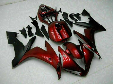 Best 2004-2006 Yamaha YZF R1 Motorcycle Fairings - Maroon Red Matte Black UK